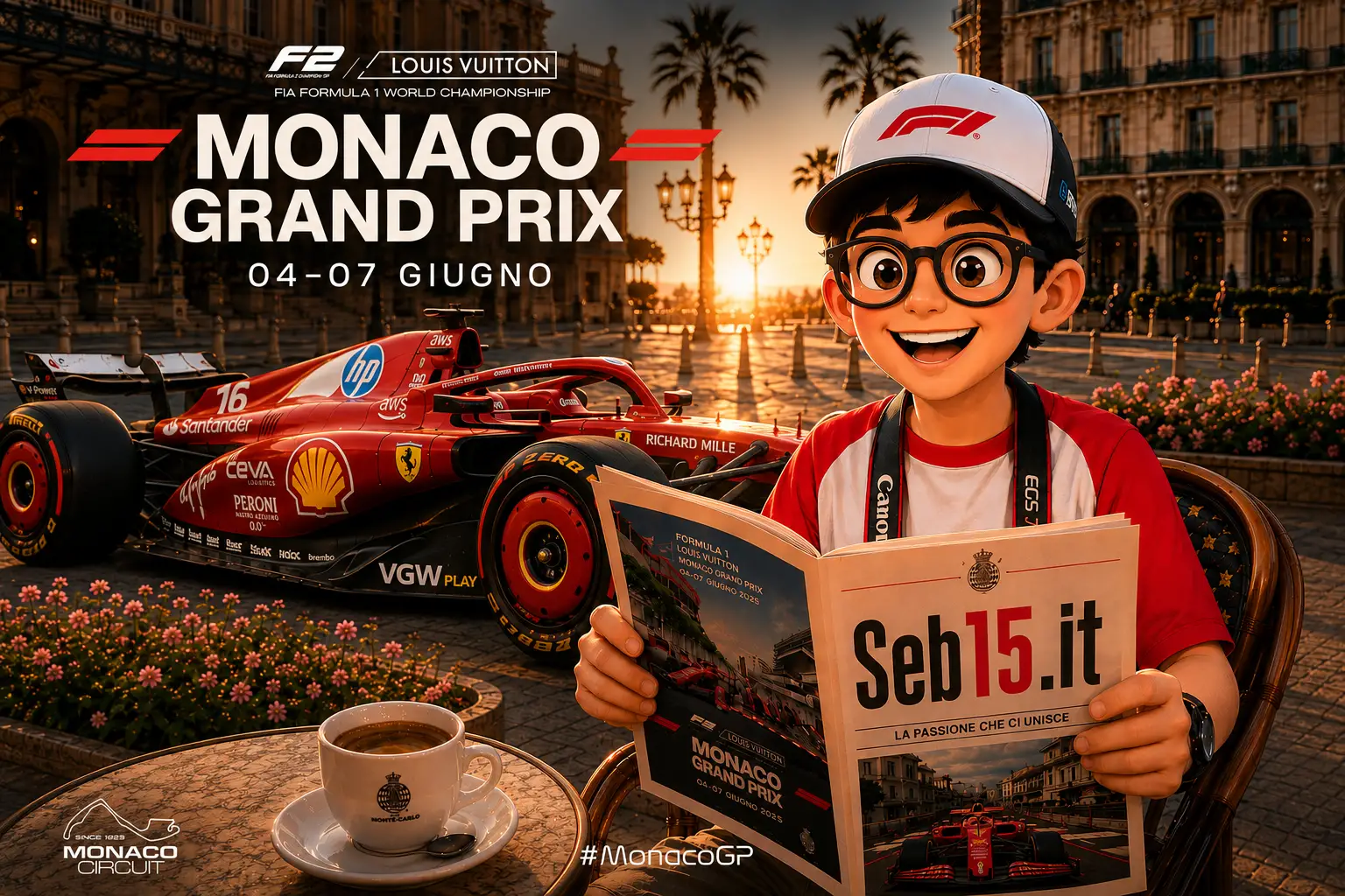 Monaco è pronta. Io un po’ meno, perché sono ancora sul divano